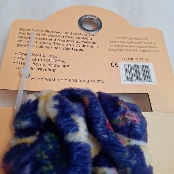 Spa Beauty Makeup Headband Purple Plush‎ With Bow And Dogs Georgia Lane New - Picture 6 of 6